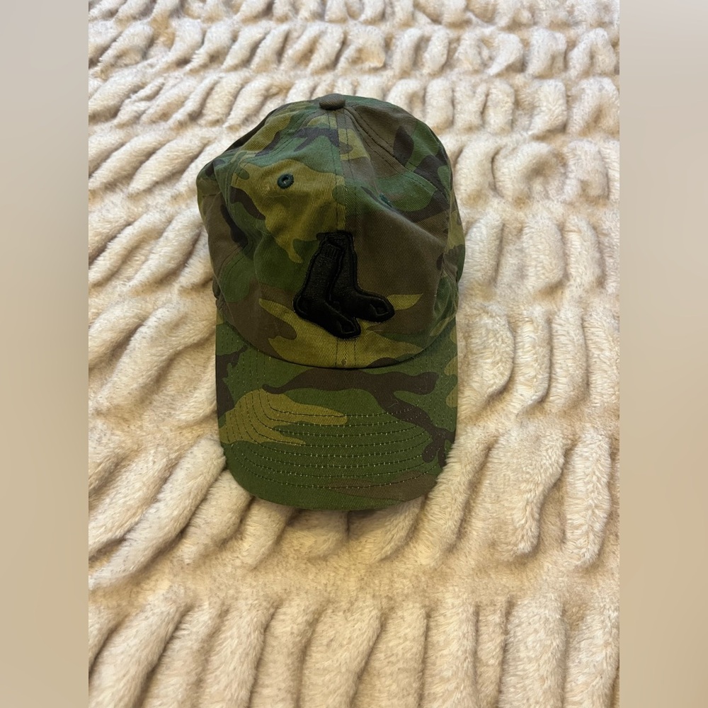 Boston Red Sox Camo 47 Green and Black Cap
